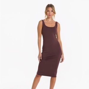 Vuori halo essential dress chestnut xs